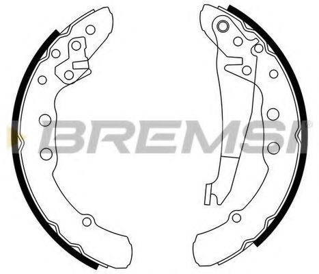 BREMSI GF0021 Тормозные колодоки для AUDI 90 (Ауди 90) BREMSI GF0021 Тормозные колодоки для AUDI 90 (Ауди 90)