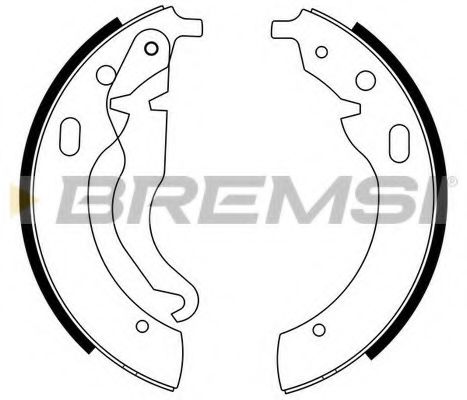 BREMSI GF0073 Тормозные колодоки для AUDI 100 (Ауди 100) BREMSI GF0073 Тормозные колодоки для AUDI 100 (Ауди 100)