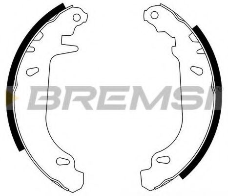 BREMSI GF0105 Тормозные колодоки для PEUGEOT (Пежо) BREMSI GF0105 Тормозные колодоки для PEUGEOT (Пежо)
