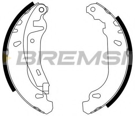 BREMSI GF0105-2 Тормозные колодоки для PEUGEOT (Пежо) BREMSI GF0105-2 Тормозные колодоки для PEUGEOT (Пежо)