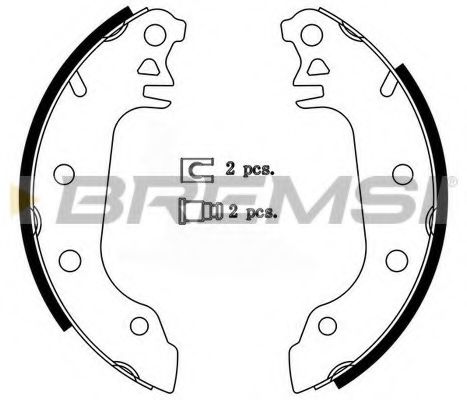 BREMSI GF0191 Тормозные колодоки для FORD FIESTA (Форд Фиэста) BREMSI GF0191 Тормозные колодоки для FORD FIESTA (Форд Фиэста)