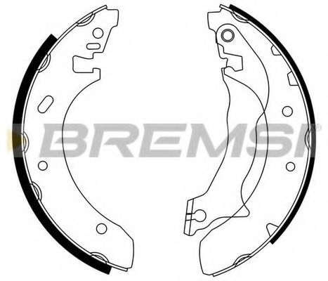 BREMSI GF0228 Тормозные колодоки для FORD (Форд) BREMSI GF0228 Тормозные колодоки для FORD (Форд)