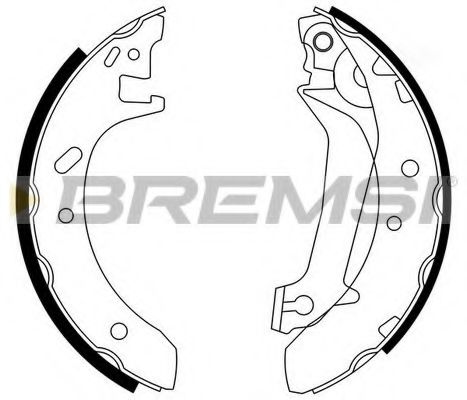 BREMSI GF0229 Тормозные колодоки для FORD (Форд) BREMSI GF0229 Тормозные колодоки для FORD (Форд)
