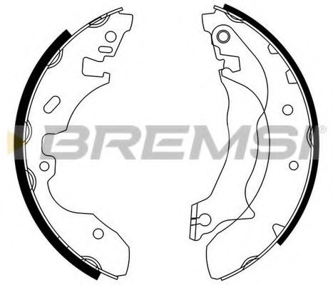 BREMSI GF0237 Тормозные колодоки для FORD (Форд) BREMSI GF0237 Тормозные колодоки для FORD (Форд)