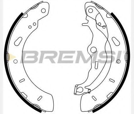 BREMSI GF0248 Тормозные колодоки для FORD (Форд) BREMSI GF0248 Тормозные колодоки для FORD (Форд)