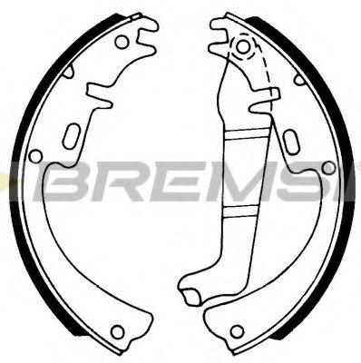 BREMSI GF0344 Тормозные колодоки для OPEL OLYMPIA A (Опель Олъмпиа а) BREMSI GF0344 Тормозные колодоки для OPEL OLYMPIA A (Опель Олъмпиа а)