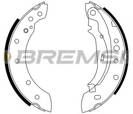 BREMSI GF0391 Тормозные колодоки для PEUGEOT (Пежо) BREMSI GF0391 Тормозные колодоки для PEUGEOT (Пежо)