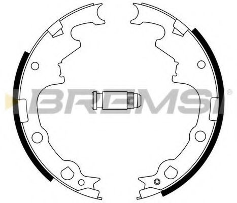 BREMSI GF0424 Тормозные колодоки для JEEP (Джип) BREMSI GF0424 Тормозные колодоки для JEEP (Джип)