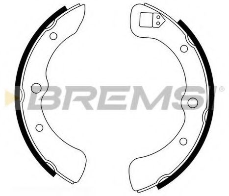 BREMSI GF0662 Тормозные колодоки для DAIHATSU MIRA (Дайхатсу Мира) BREMSI GF0662 Тормозные колодоки для DAIHATSU MIRA (Дайхатсу Мира)