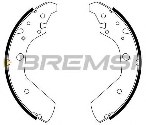 BREMSI GF0717 Тормозные колодоки для HONDA ODYSSEY (Хонда Одъссэъ) BREMSI GF0717 Тормозные колодоки для HONDA ODYSSEY (Хонда Одъссэъ)