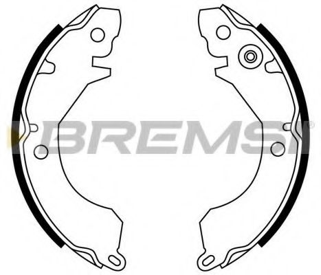 BREMSI GF0730 Тормозные колодоки для MITSUBISHI LANCER III (Митсубиши/митсубиси Ланcэр 3) BREMSI GF0730 Тормозные колодоки для MITSUBISHI LANCER III (Митсубиши/митсубиси Ланcэр 3)