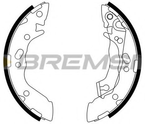 BREMSI GF0739 Тормозные колодоки для HYUNDAI EXCEL (Хендай Эxcэл) BREMSI GF0739 Тормозные колодоки для HYUNDAI EXCEL (Хендай Эxcэл)