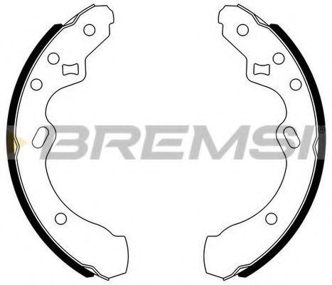 BREMSI GF0776 Тормозные колодоки для MAZDA (Мазда) BREMSI GF0776 Тормозные колодоки для MAZDA (Мазда)