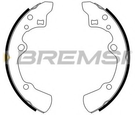 BREMSI GF0779 Тормозные колодоки для MAZDA (Мазда) BREMSI GF0779 Тормозные колодоки для MAZDA (Мазда)