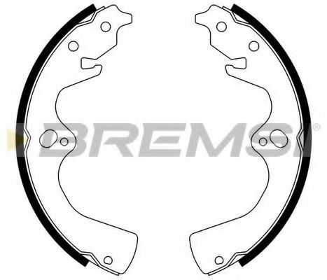 BREMSI GF0783 Тормозные колодоки для MAZDA MPV I (Мазда Мпв 1) BREMSI GF0783 Тормозные колодоки для MAZDA MPV I (Мазда Мпв 1)