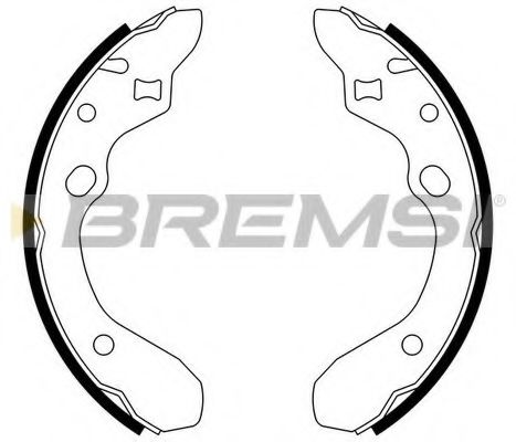 BREMSI GF0789 Тормозные колодоки для MAZDA (Мазда) BREMSI GF0789 Тормозные колодоки для MAZDA (Мазда)