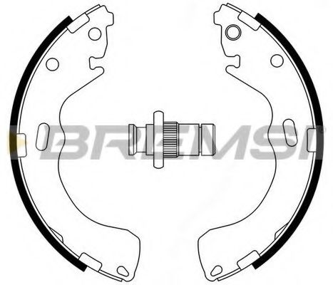 BREMSI GF0794 Тормозные колодоки для MAZDA (Мазда) BREMSI GF0794 Тормозные колодоки для MAZDA (Мазда)