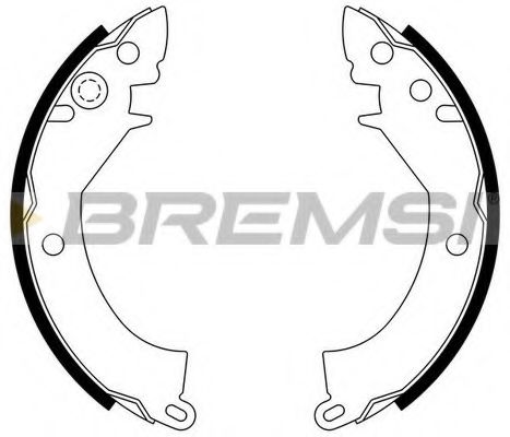 BREMSI GF0812 Тормозные колодоки для MITSUBISHI COLT I (Митсубиши/митсубиси Cолт и) BREMSI GF0812 Тормозные колодоки для MITSUBISHI COLT I (Митсубиши/митсубиси Cолт и)