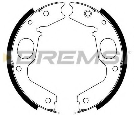 BREMSI GF0825 Тормозные колодоки для MITSUBISHI CHALLENGER (Митсубиши/митсубиси Чаллэнгэр) BREMSI GF0825 Тормозные колодоки для MITSUBISHI CHALLENGER (Митсубиши/митсубиси Чаллэнгэр)