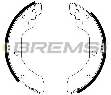 BREMSI GF0842 Тормозные колодоки для NISSAN (Ниссан) BREMSI GF0842 Тормозные колодоки для NISSAN (Ниссан)