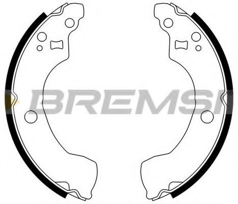 BREMSI GF0867 Тормозные колодоки для NISSAN (Ниссан) BREMSI GF0867 Тормозные колодоки для NISSAN (Ниссан)