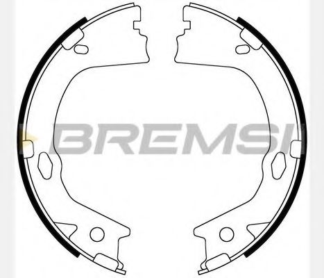 BREMSI GF0899 Тормозные колодоки для HYUNDAI AZERA (Хендай Азэра) BREMSI GF0899 Тормозные колодоки для HYUNDAI AZERA (Хендай Азэра)