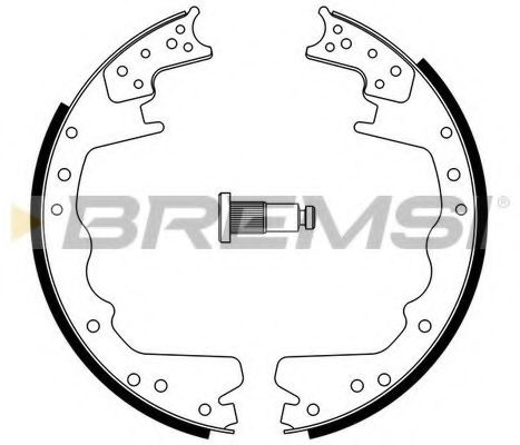 BREMSI GF4357 Тормозные колодоки для FORD-USA (Форд-уса) BREMSI GF4357 Тормозные колодоки для FORD-USA (Форд-уса)