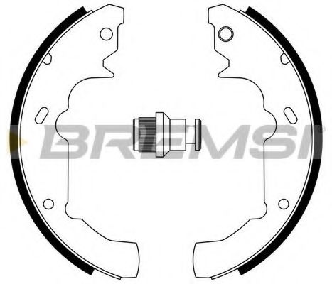 BREMSI GF4665 Тормозные колодоки для FORD-USA (Форд-уса) BREMSI GF4665 Тормозные колодоки для FORD-USA (Форд-уса)