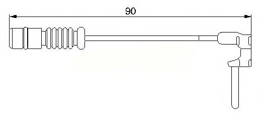 BREMSI WI0501 Сигнализатор, износ тормозных колодок 