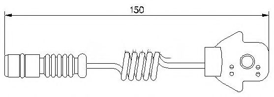 BREMSI WI0507 Сигнализатор, износ тормозных колодок 