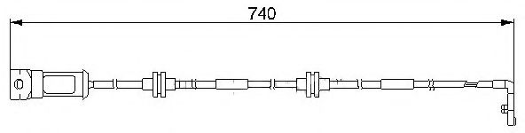 BREMSI WI0557 Сигнализатор, износ тормозных колодок 