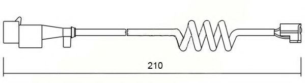 BREMSI WI0601 Сигнализатор, износ тормозных колодок для IVECO DAILY VI (Ивеко Даилъ vи) BREMSI WI0601 Сигнализатор, износ тормозных колодок для IVECO DAILY VI (Ивеко Даилъ vи)