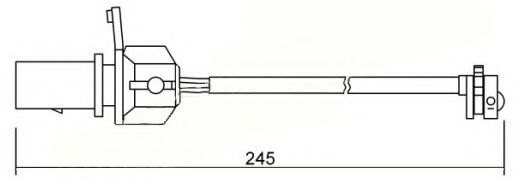 BREMSI WI0666 Сигнализатор, износ тормозных колодок для VOLKSWAGEN (Фольксваген) BREMSI WI0666 Сигнализатор, износ тормозных колодок для VOLKSWAGEN (Фольксваген)