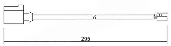 BREMSI WI0702 Сигнализатор, износ тормозных колодок для PORSCHE (Порше) BREMSI WI0702 Сигнализатор, износ тормозных колодок для PORSCHE (Порше)