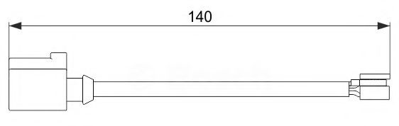 BREMSI WI0703 Сигнализатор, износ тормозных колодок для PORSCHE (Порше) BREMSI WI0703 Сигнализатор, износ тормозных колодок для PORSCHE (Порше)