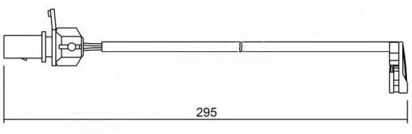 BREMSI WI0723 Сигнализатор, износ тормозных колодок для AUDI (Ауди) BREMSI WI0723 Сигнализатор, износ тормозных колодок для AUDI (Ауди)