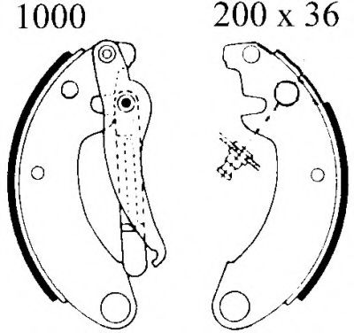 BSF 06000 Тормозные колодоки 