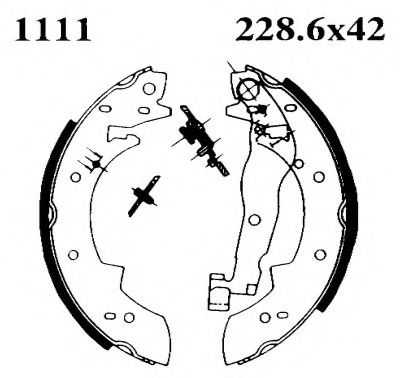 BSF 06115 Тормозные колодоки 