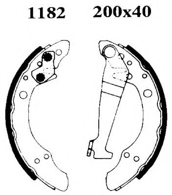 BSF 06137 Тормозные колодоки 