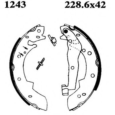 BSF 06138 Тормозные колодоки 