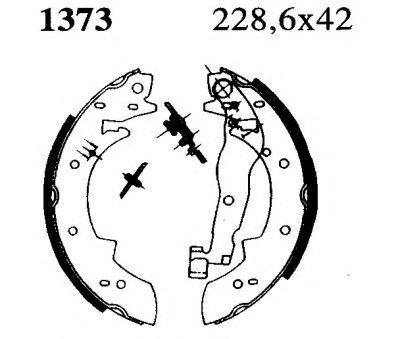 BSF 06293 Тормозные колодоки 