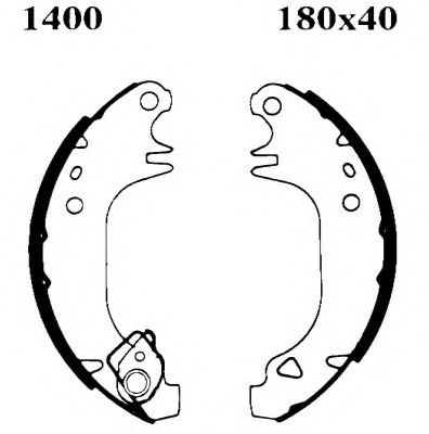 BSF 06250 Тормозные колодоки 