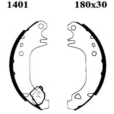 BSF 06084 Тормозные колодоки 