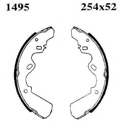 BSF 06351 Тормозные колодоки 