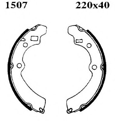 BSF 01507 Тормозные колодоки для SUZUKI JIMNY (Сузуки Жимнъ) BSF 01507 Тормозные колодоки для SUZUKI JIMNY (Сузуки Жимнъ)