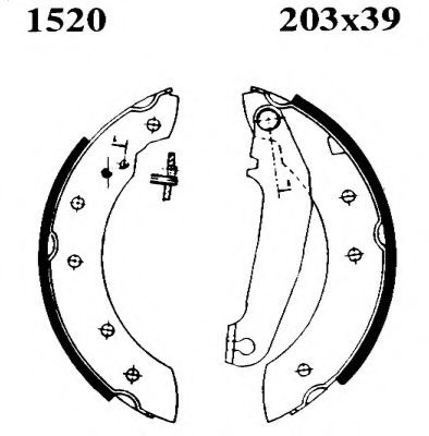 BSF 06229 Тормозные колодоки 