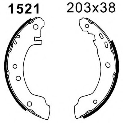 BSF 06218 Тормозные колодоки 