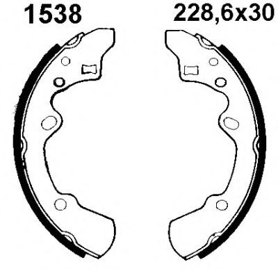 BSF 01538 Тормозные колодоки для MAZDA (Мазда) BSF 01538 Тормозные колодоки для MAZDA (Мазда)