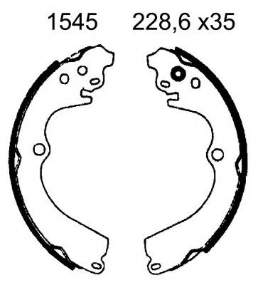 BSF 01545 Тормозные колодоки 