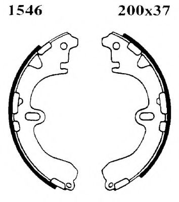 BSF 01546 Тормозные колодоки 